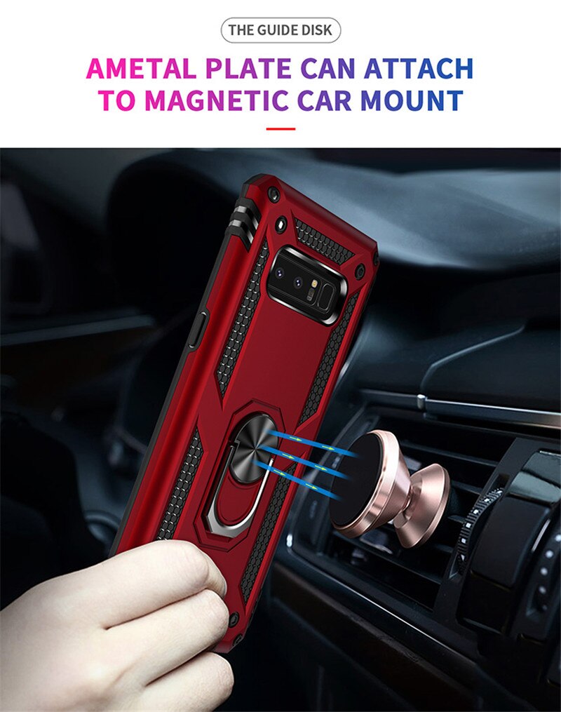 Für Samsung Galaxy Note 8 Fall Magnet Auto Ring Ständer Halter Abdeckung für Samsung Galaxy Note 8 Note8 SM-N950F Coque capa fundas