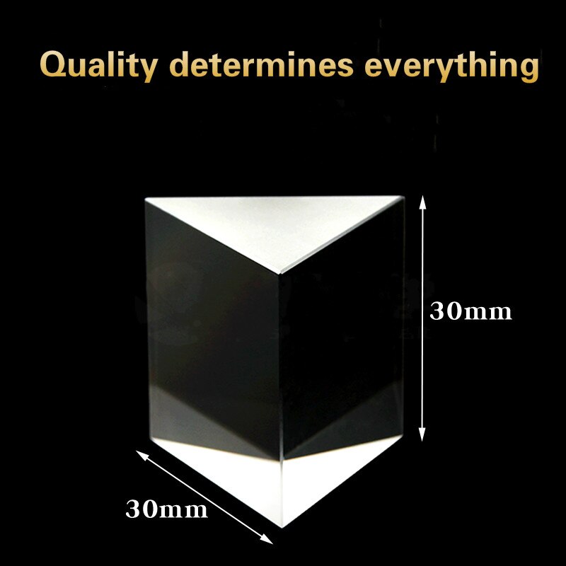 Spectral Optics Optical Glass Tri Prism A Small Amount of Spot K9 Equilateral Prism