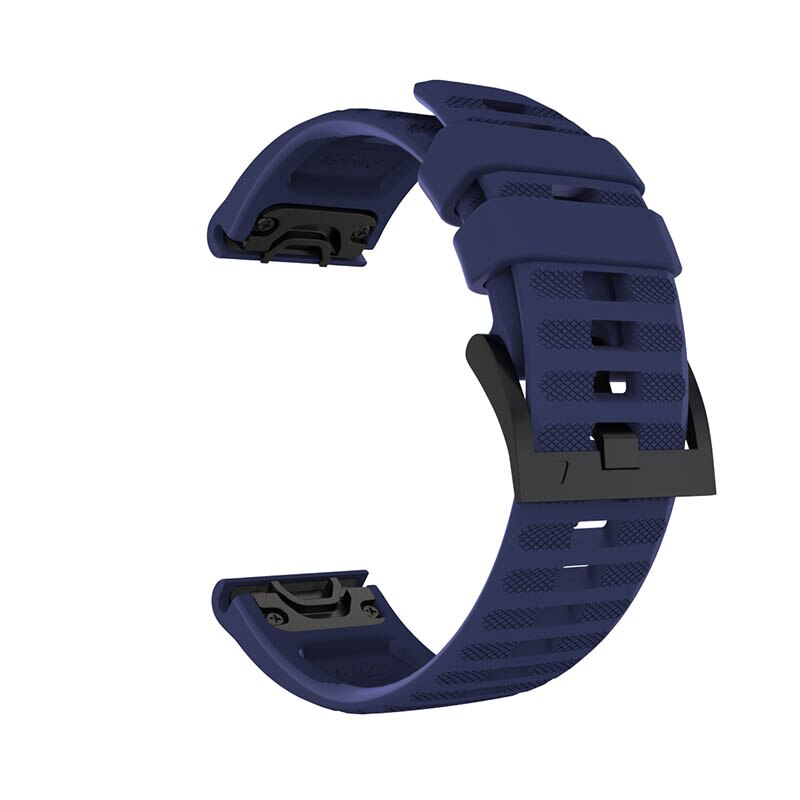 22mm 26mm Quick Release Silicone Strap For Garmin Fenix 7 7X 6 6X 5X/Fenix 3 3 HR Smart Watch Band For Garmin Forerunner 945 935: Midnight Blue / 22mm