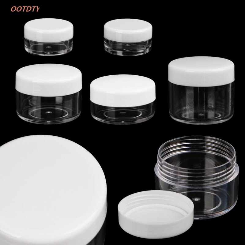 Mini pote de maquiagem cosmética, recipiente útil para viagem, de creme e cosméticos