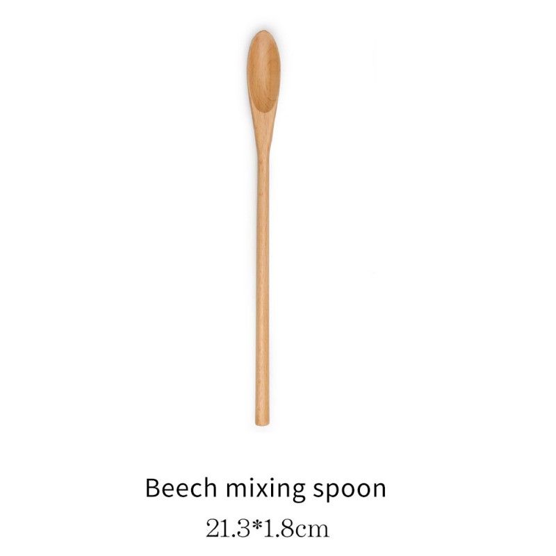 Cuchara para medir condimentos de haya, cuchara para miel, cucharas de Cocina de madera Natural portátiles, accesorios de cocina: A6
