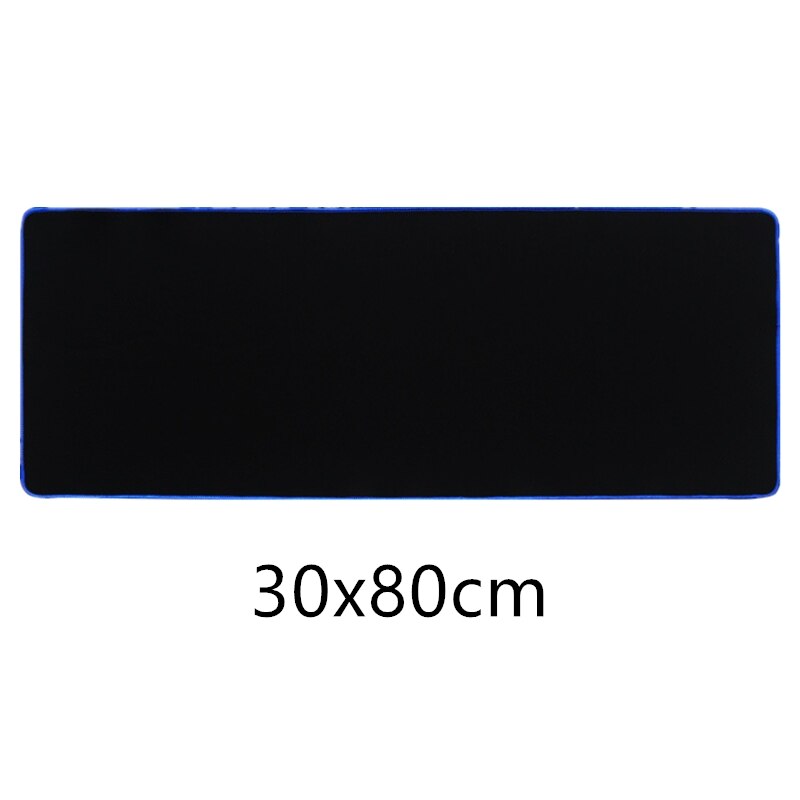 Alfombrilla de juego grande para ratón alfombrilla de ratón para teclado de ordenador grande, Base antideslizante, bordes cosidos duraderos, Ideal para ambos juegos: blue edge