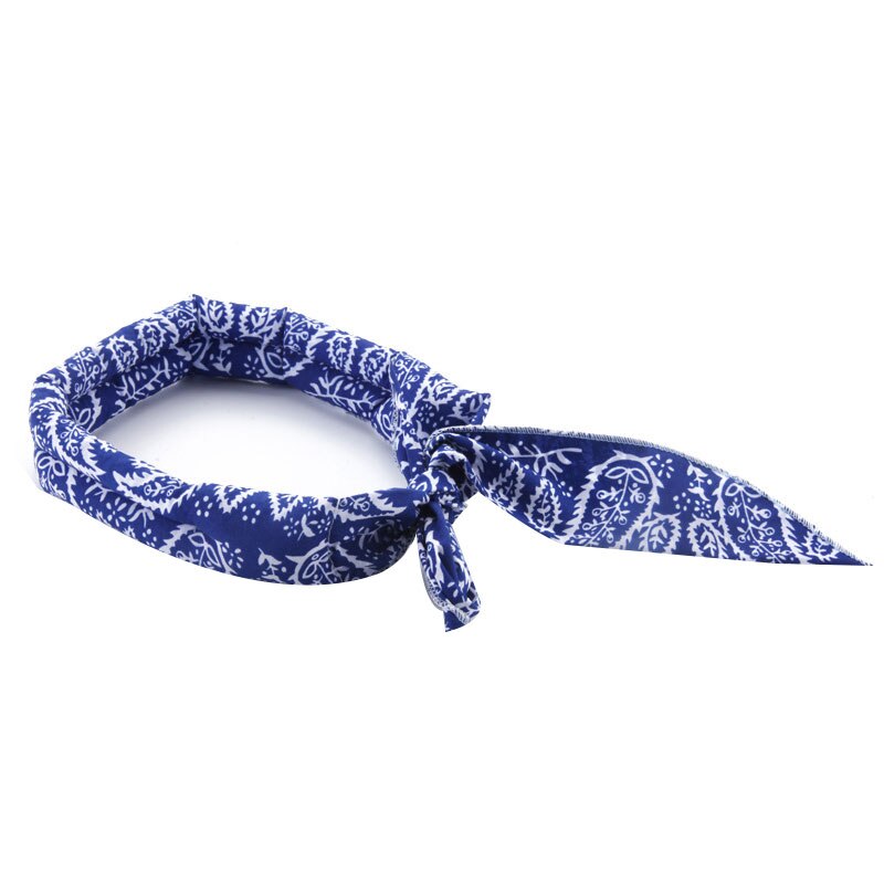 Cooling Collar Cooling Scarf Wrap Soaked Tie Around Neck Head to Instantly Chill Out for Dog and Men Women RW: Blue