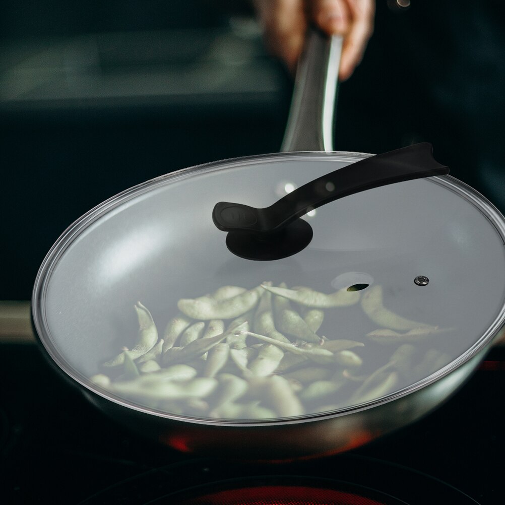 1Pc Kitchen Universal Round Pot Lid Transparent Glass Pan Pot Cover Replacement Tempered Glass Cookware Lid Kitchen Accessories