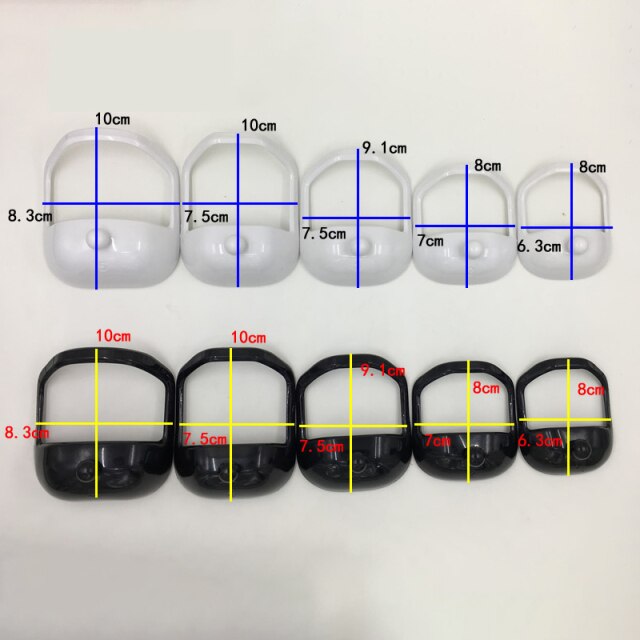 Number seven goatee styling template goatee beard shaper: White