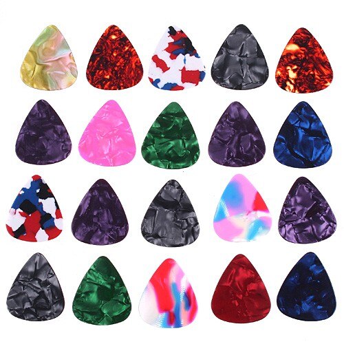 beautiful 20 Pcs Stylish Colorful Guitar Picks