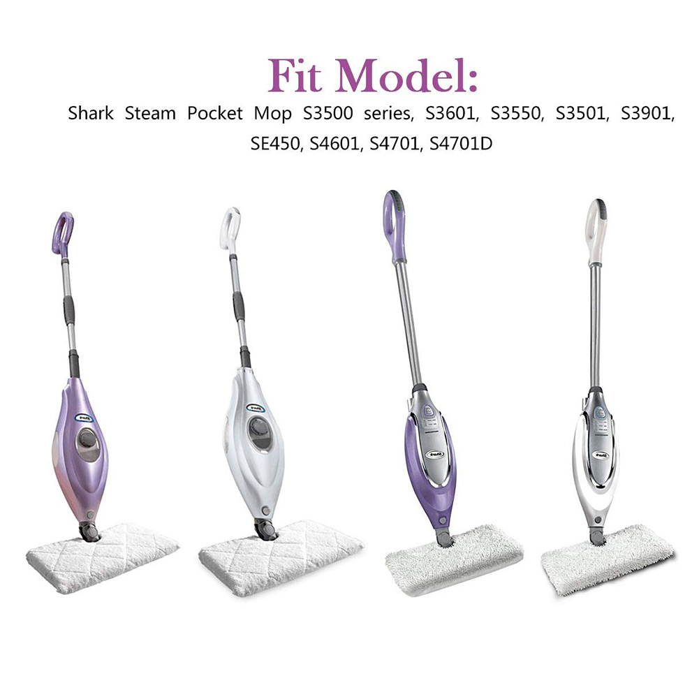Chiffons de nettoyage de sol, serpillière à vapeur, microfibre de requin, remplacement de la tête, tampon de nettoyage, housse réutilisable, accessoires pour la maison