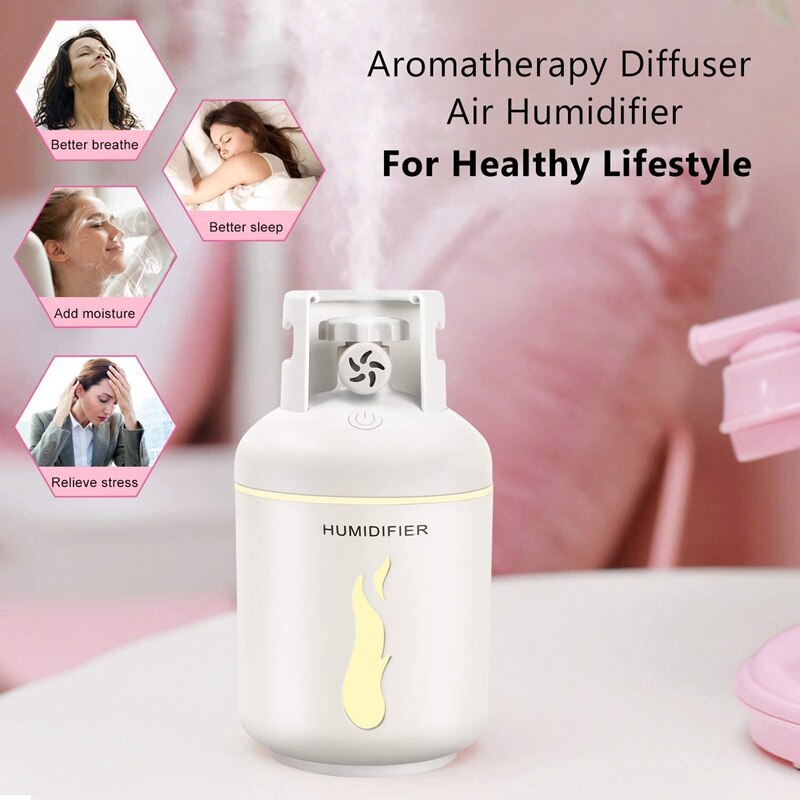 Humidificador portátil de viaje para coche, difusor de aceite esencial, niebla fría, aromaterapia