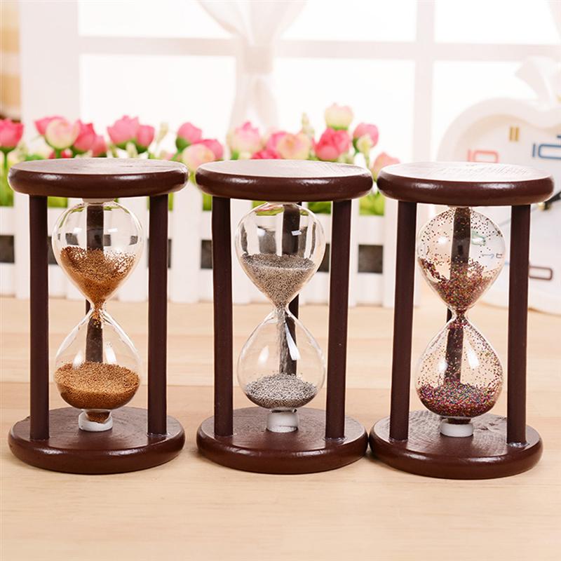 1pc Sanduhr Holz retro Kreative Praktische Sanduhr Sanduhr Dekoration Sand Uhr Timer für Büro