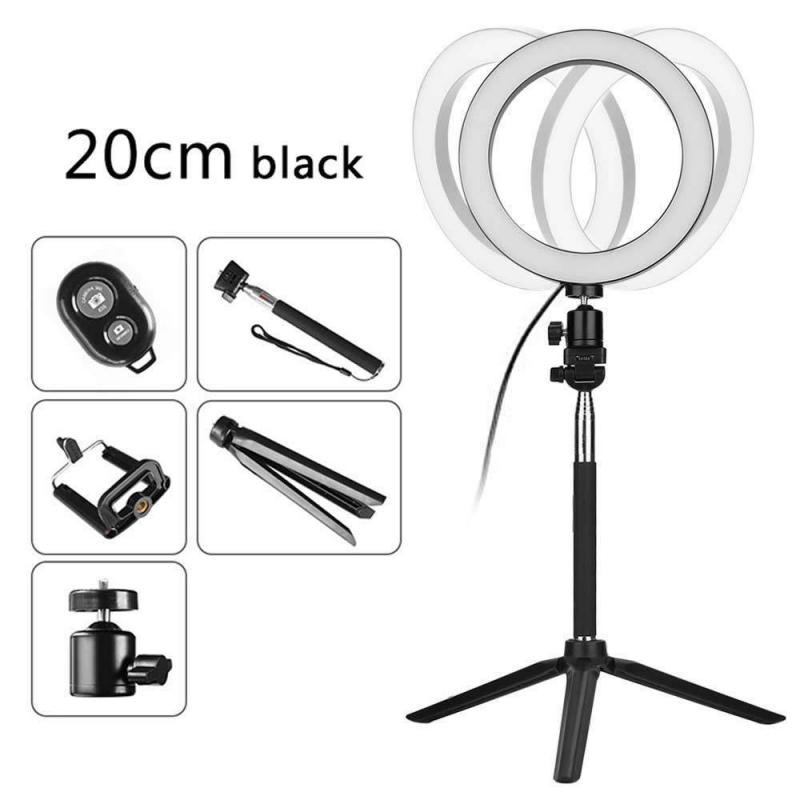 For Sony Canon Samsung Nikon Ring Light With Stand LED Camera Selfie Light Ring For Tripod And Phone Holder For Video Photograph: Default Title