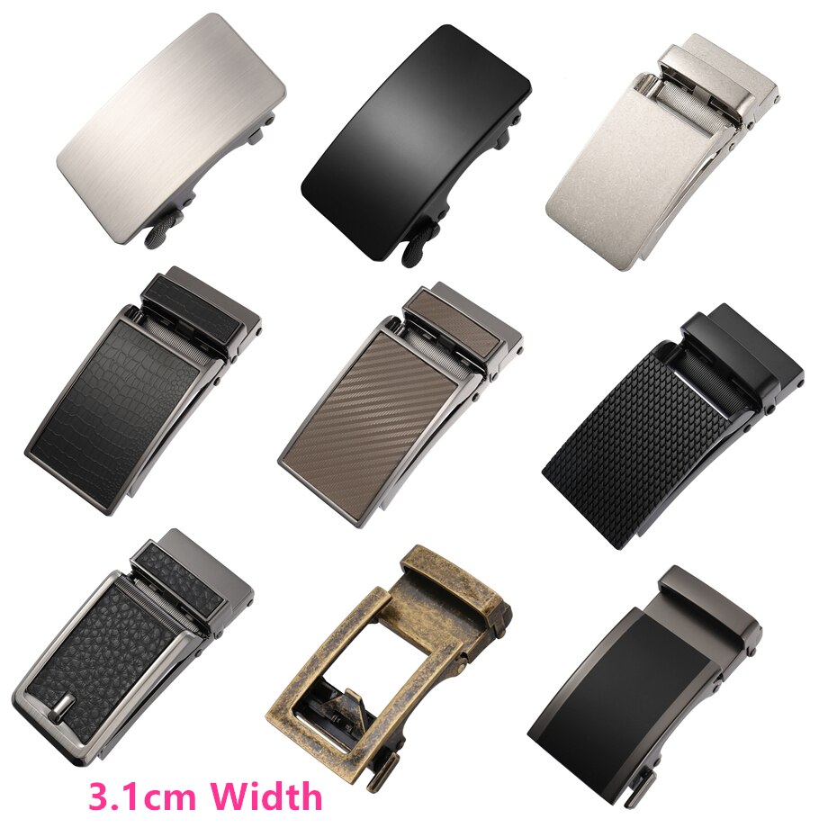3,1-3,2 cm Rachet Gürtel Schnallen Zink-legierung Klicken Gürtel Schnalle Kopf Geeignet 3-3,1 cm breite Lochlosen Automatische Gürtel B987