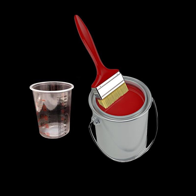 10 stk blandingsbeger av plastmaling 600ml blandingspotte malingblanding kalibrert koppesett  g6dd
