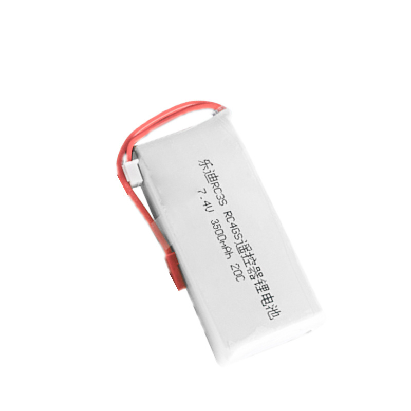 Batterie Lipo RC 2S 7.4V 3500mah pour émetteur Radiolink RC3S RC4GS RC6GS li-polymère avec prise JST 20C 7.4V