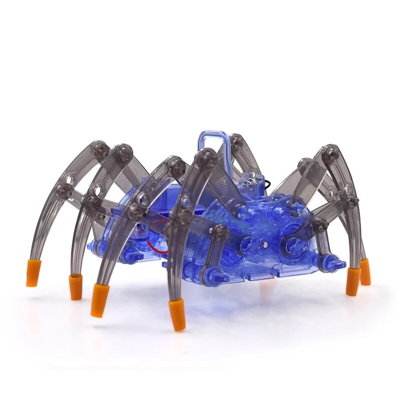 Spider Robot DIY Technology Small Production Electric Crawling Science Toy Assembling Material