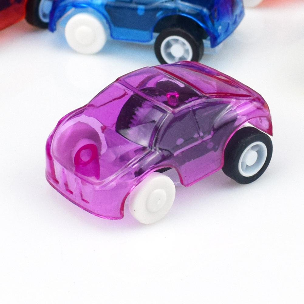 RCtown 5 stks/set Mini Transparante Candy Kleur Pull Back Auto Kinderen Speelgoed Awards Willekeurige Kleur