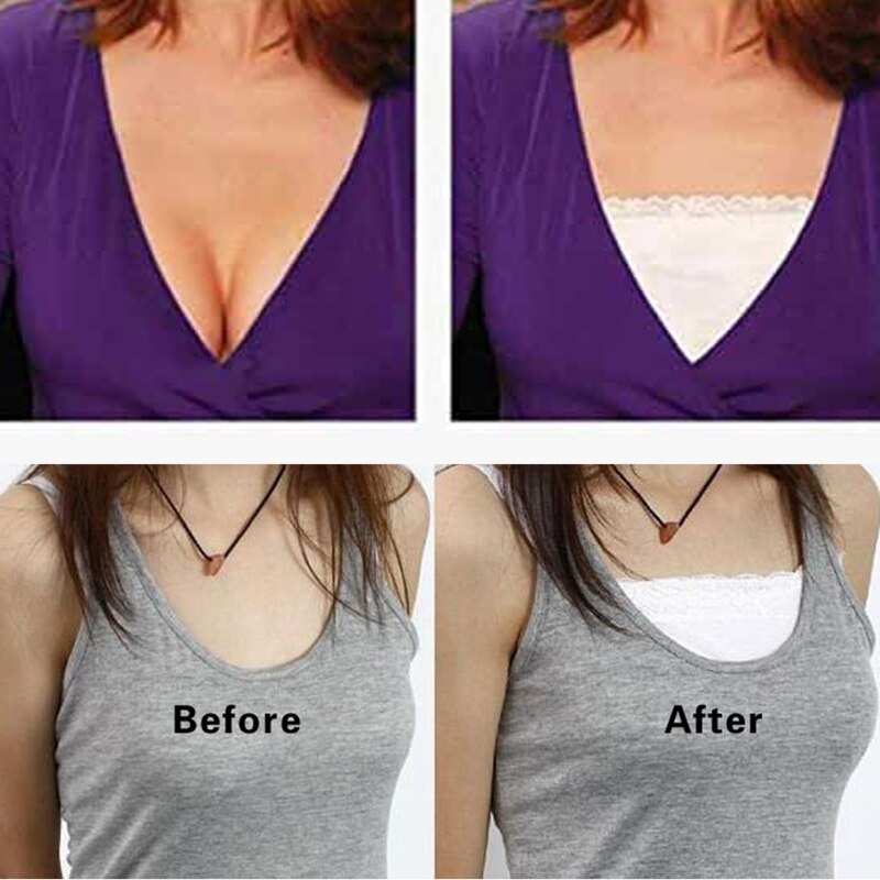 3pcs Anti Peep Invisible Bra Small Lace Breathable Women Underwear Breast Coverage -MX8