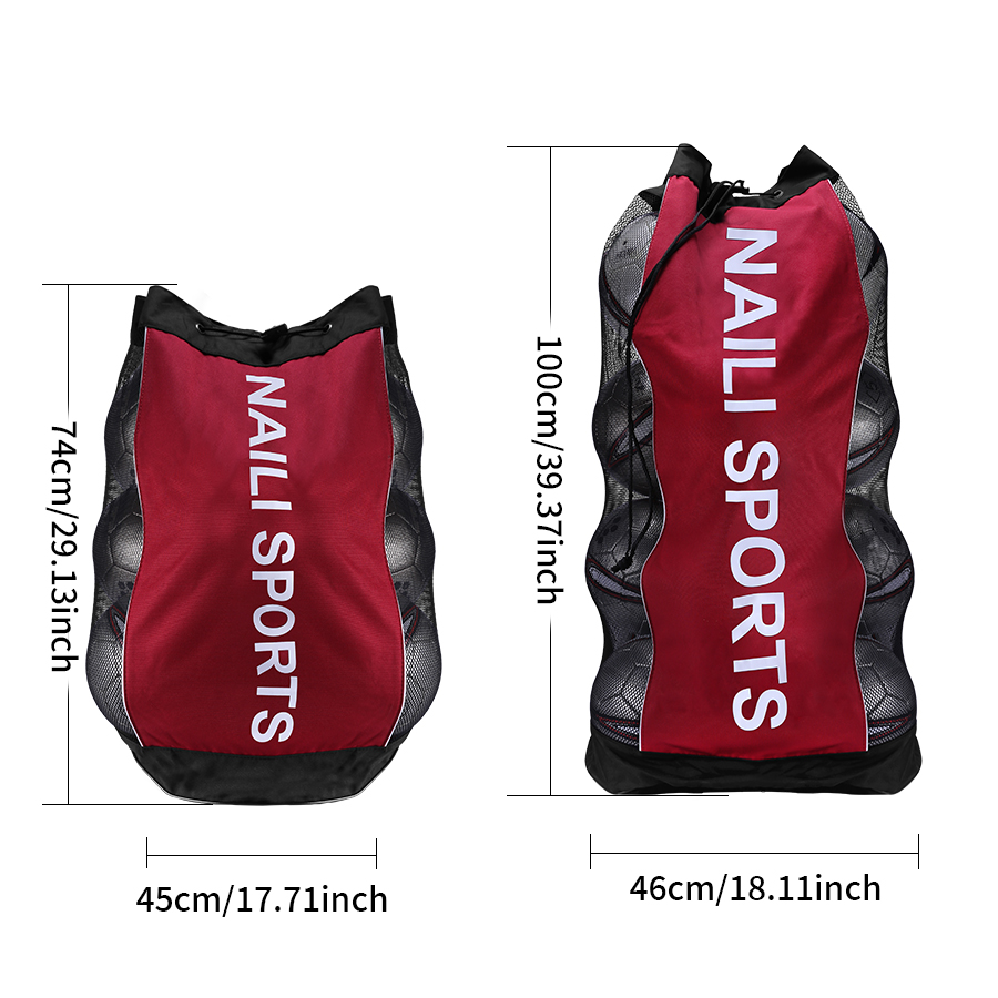1pc Voetbal Basketbal Volleybal Opbergtas Grote Bal Tas Grote Capaciteit Mesh Zak