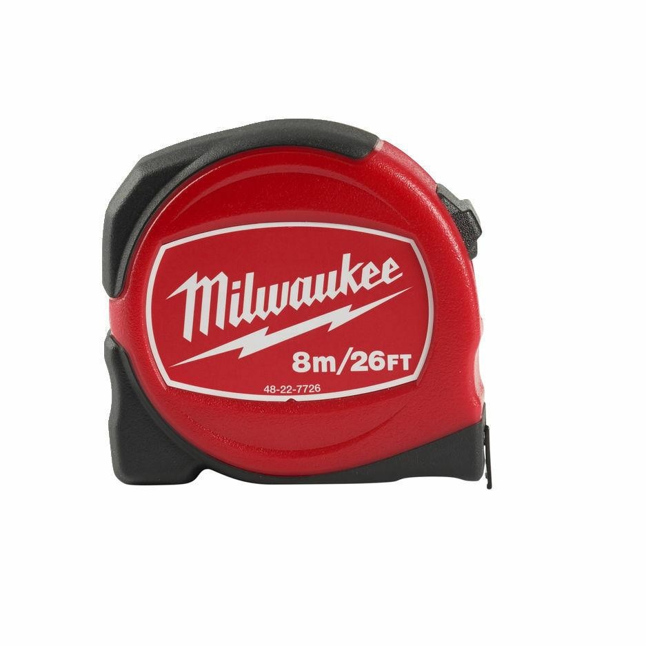 Milwaukee  t48227726 kraftigt kompakt målebånd 8m/26ft
