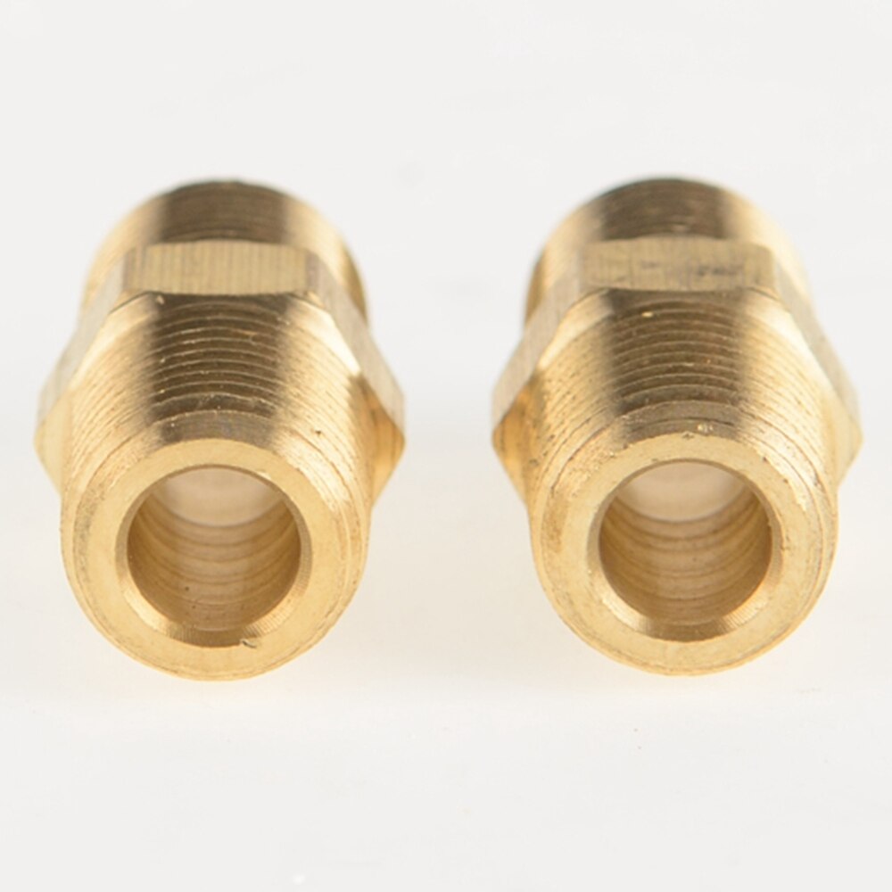2 uds NPT rosca macho 1/8 "1/4" 3/8 "1/2" accesorios de tubería de latón Junta hexagonal recta (modelo: 3325)