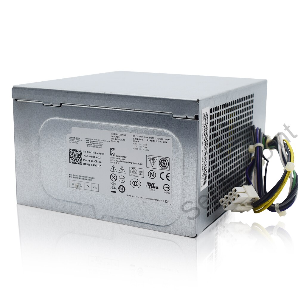 Travail KPRG9 P2W4R KGF74 XFXKX HU290AM-00 F290EM-00 pour OptiPlex 7020/9020 290W 8 Broches 290W Alimentation Pour Ordinateur De Bureau Bien Testé