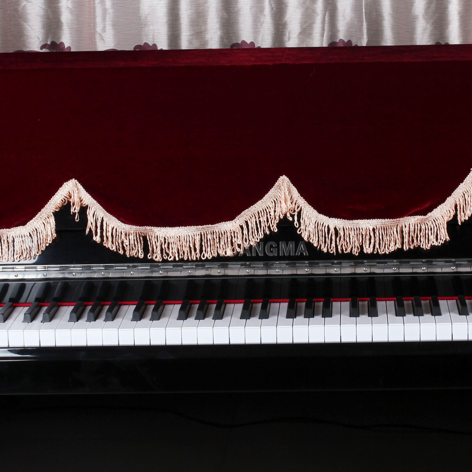 88-key electronic piano cover dustproof cover electric piano cover golden velvet electronic piano cover