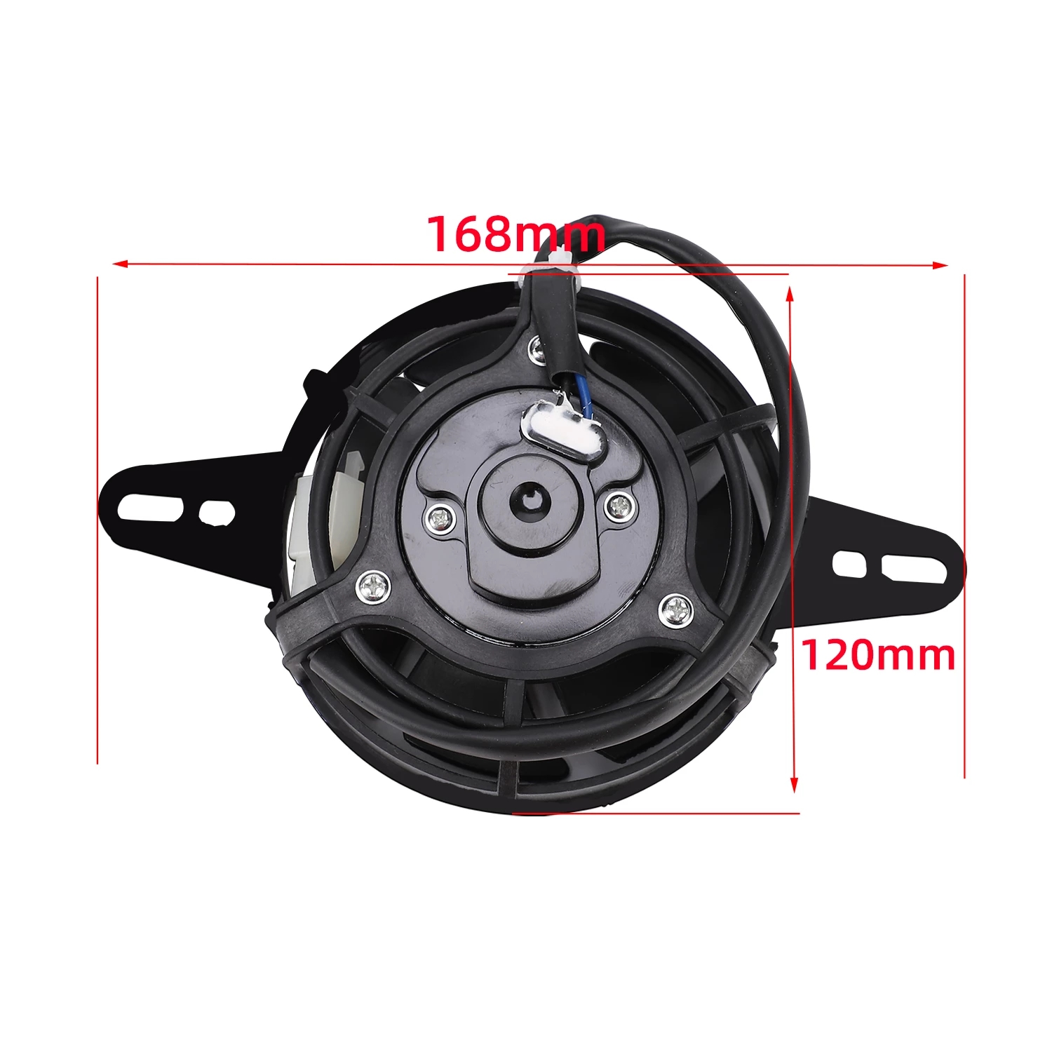 Enfriador de aceite de aluminio para motor de motocicleta + radiador de refrigeración de ventilador 125Ml Universal para moto de cross ATV enfriador de aceite de ventilador de