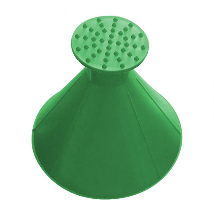 1/3Pcs Magic Auto Ijskrabber Auto Venster Kegel Schraper Trechter Sneeuw Remover Apparaat Auto Voorruit Borstel voor Sneeuw Schoonmaken Tool: Oranje