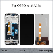 Lcd-scherm Voor Oppo A16 CPH2269 Lcd Touch Screen Digitizer Voor Oppo A16S Lcd Met Frame Vervanging