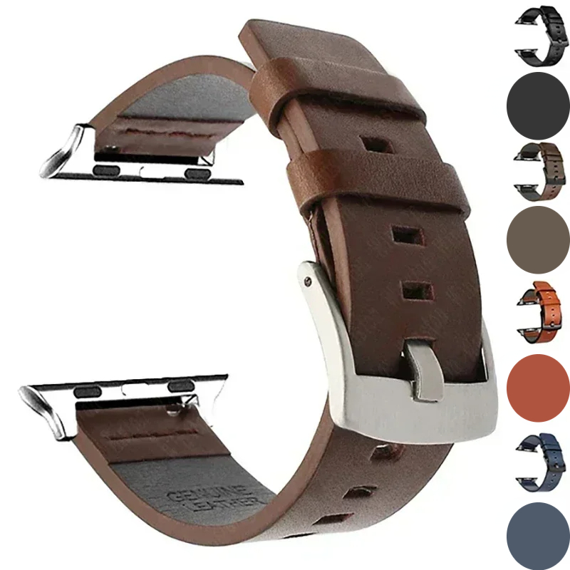 Lederarmband für Apfel Uhr Ultra 2 Band 49 mm 9 8 7 45 mm 41 mm Hochwertiges Armbinde für IWatch Serie 6 SE 5 4 44 mm 40 mm