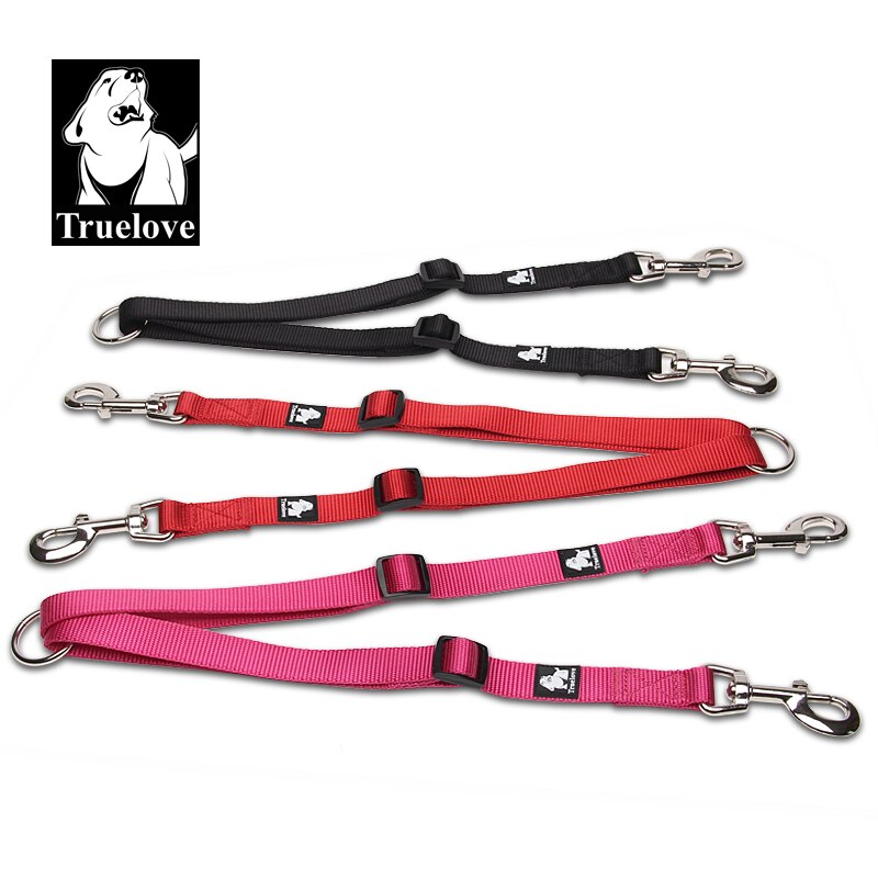 Truelove Hondenriem Dubbele Riemen Running Walking Pet Nylon Verstelbare Leashs Trainer Honden Voor Twee Hond Medium Kleine Grote Honden