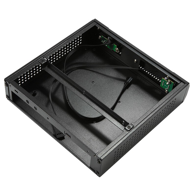 Dunne itx mini behuizing htpc home theater horizontale itx behuizing secc pc computerkast mini-atx gaming desktop behuizing