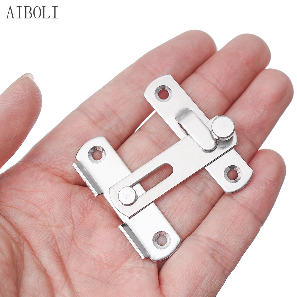 Guard Latch Bolt with Screws Sliding Window Door Lock Handle Stainless Steel Door Latch Home Safety Chain Door Home Hardware