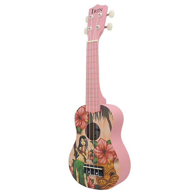 Irin 21 inch roze sopraan ukelele ukelele gitaar 4 snaren akoestische hawaiiaanse gitaar muziekinstrumenten voor meisjes beginners