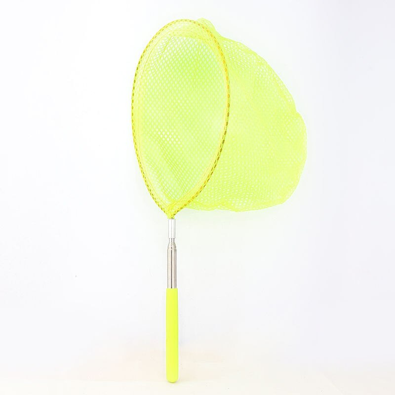 freundlicher Edelstahl Teleskop Fischnetz draussen Wasser Spielzeug Erfassen Schmetterling Insekt Netz freundlicher Erweiterbar Fischnetz: Gelb