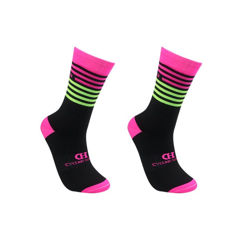 Calzini da ciclismo traspiranti antisudore professionali sport da corsa calzini traspiranti per bicicletta calzini da bici colorati Unisex: 04
