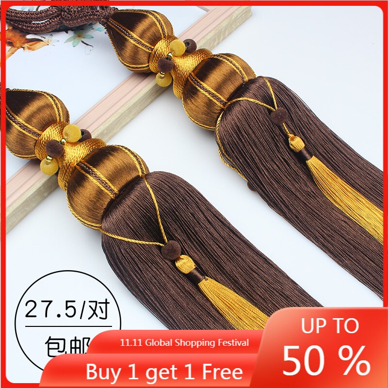 Gordijn Bandage Gordijn Kwastje Eenvoudige Moderne Opslag Gordijn Touw Haak Bandage Lace-Up Trekkoord Decoratieve Ballen