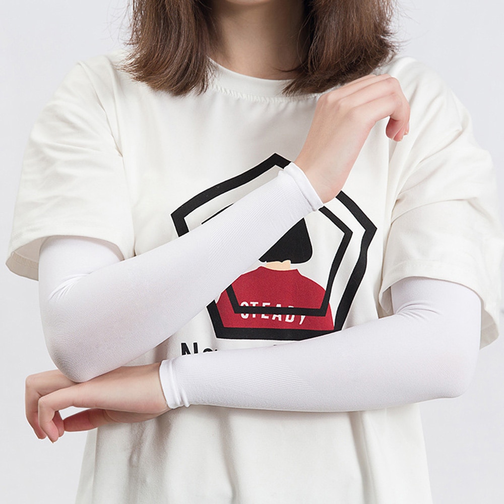 Arm Sleeves UV Protection Arms Covers Sunblock For Cycling 1Pair Protective Flexible: PBAI
