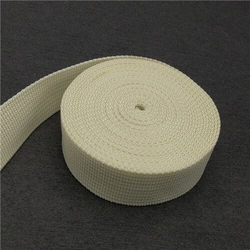 25mm Webbing 10meter long 1&quot; polypropylene for Bag Sewing Belt Webbing Strap dog collar line Strapworks: 16 Beige