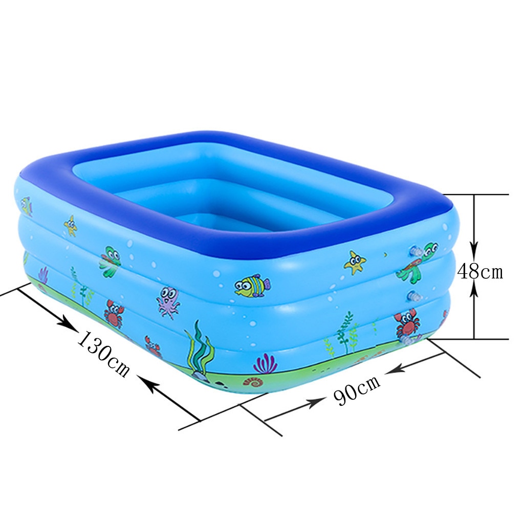 swimming for kids Family Swimming Pool Garden Outdoor Summer Inflatable Kids Paddling Pools Square Swimming Pool العاب كبار