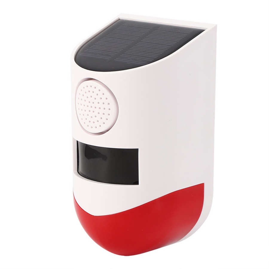 Solar Charging Wireless Flash Strobe Solar Siren for Home Farm Villas Residential