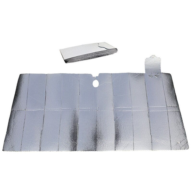 Car Windshield Sunshade Aluminum Foil Insulation Bubble Auto Front Window Heat Shield Cover Foldabler Fits For Various Sizes