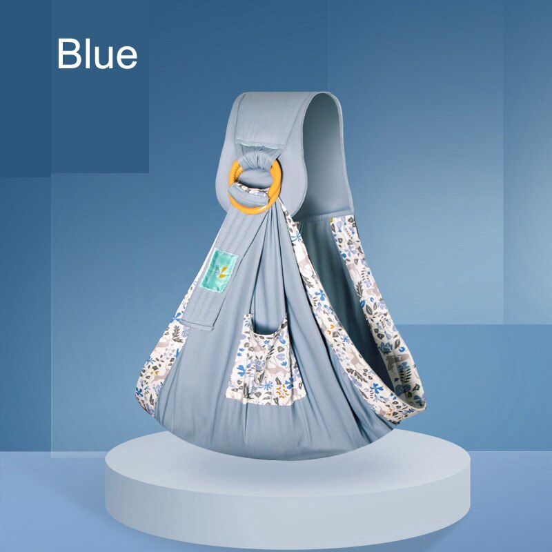 SeckinDogan Baby Carriers Cotton Wrap Sling Carrier Newborn Safety Ring Kerchief Baby Carrier Comfortable Infant Kangaroo Bag: Blue2