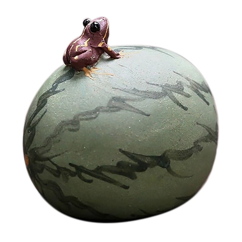 Watermeloen Thee Huisdier Kan Worden Gespoten Keramische Kikker Thee Huisdier Leuke Thee Set Ornamenten Thee Set Warmte Uitzetting En Krimp: S