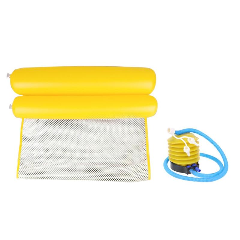 Colchoneta inflable plegable para piscina, hamaca de agua para verano, cama flotante, colchón de natación para niños y adultos: 11