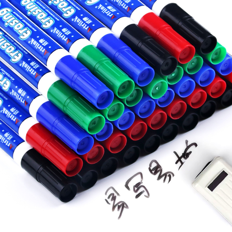 impostato di pennarelli per lavagna da 4 pezzi, cancellabili, ricaricabili, di sicurezza, non tossici, ad alta capacità, per ufficio, conferenze, articoli educativi