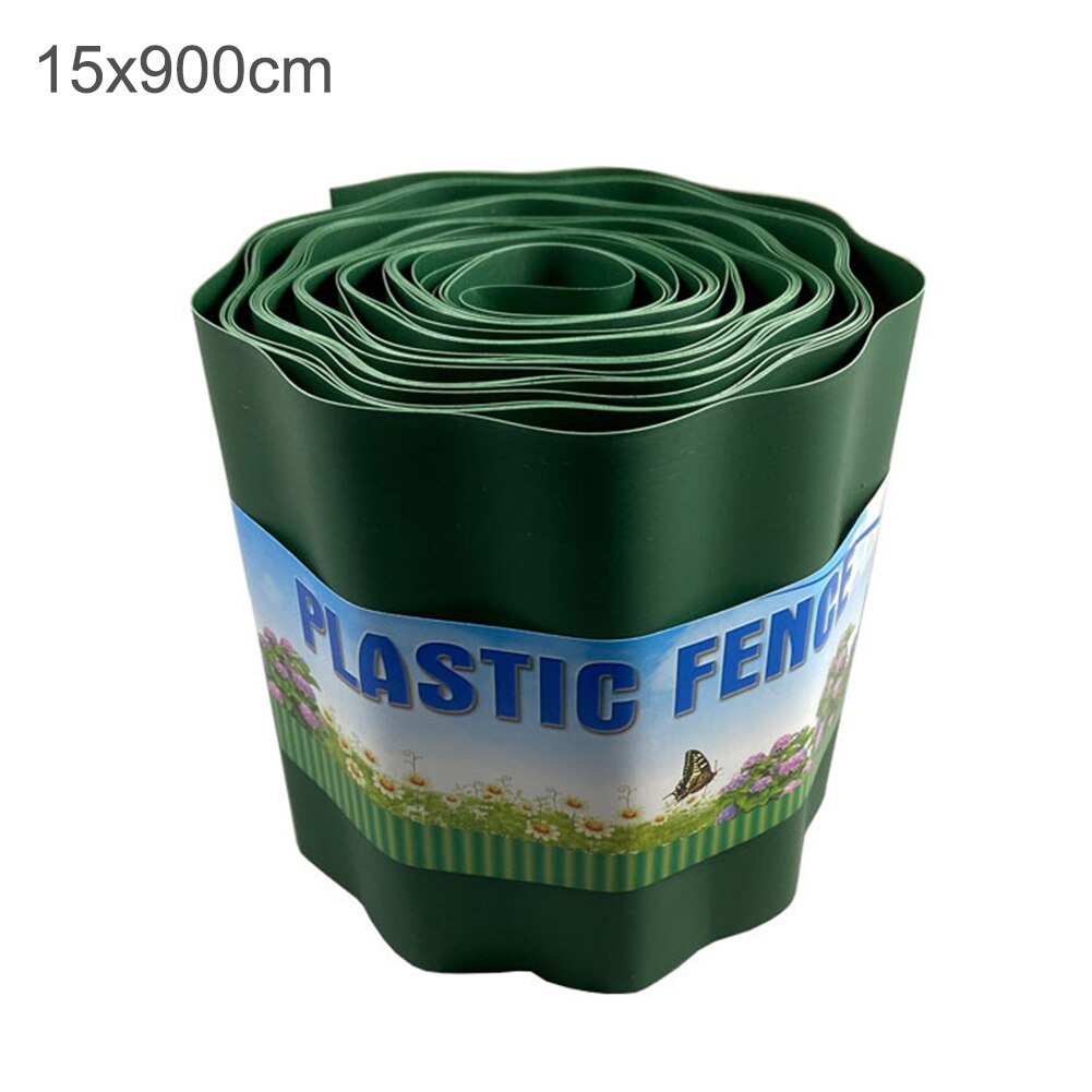 Garden Decorative Lawn Edging DIY Fence Flower Protect Easy Installation Path Courtyard Grass Wall Ripple Shape Durable: 15x900cm