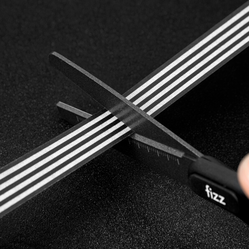 Fizz Anti-Stick With Scale Scissors Household Office School Antirust Hand Shear For DIY, Tape,Paper Shears Crop Tool 6 Colors