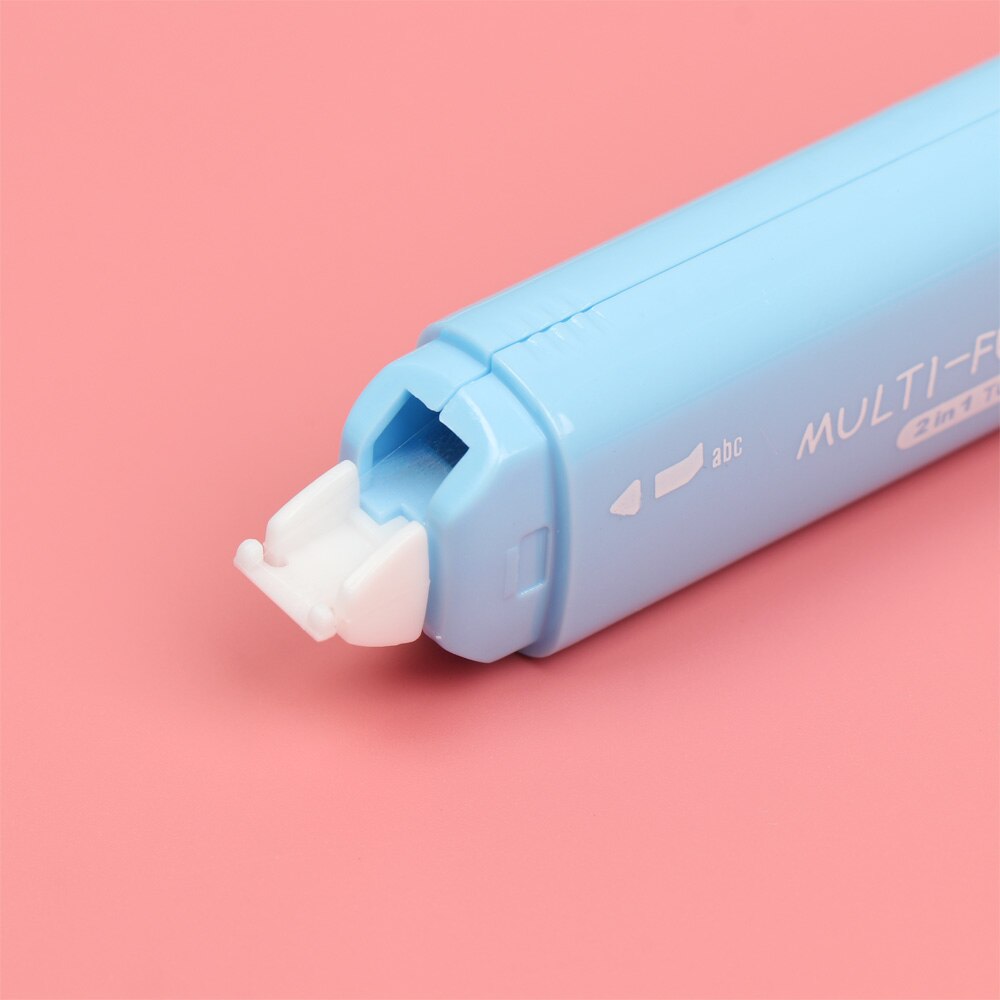 Cinta de corrección portátil creativa y pegamento de puntos dos en uno, papelería de aprendizaje, adhesivo de doble cara, suministros de oficina escolar