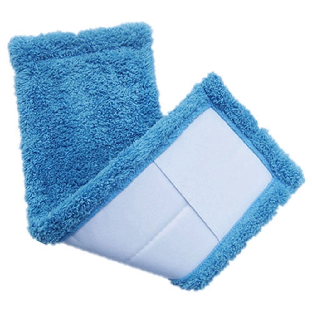 Coral Fleece Mop Cloth Head Home Cleaning Pad Coral Velet Refill Household Dust Mop Head Replacement швабра с отжимом #40: Blue