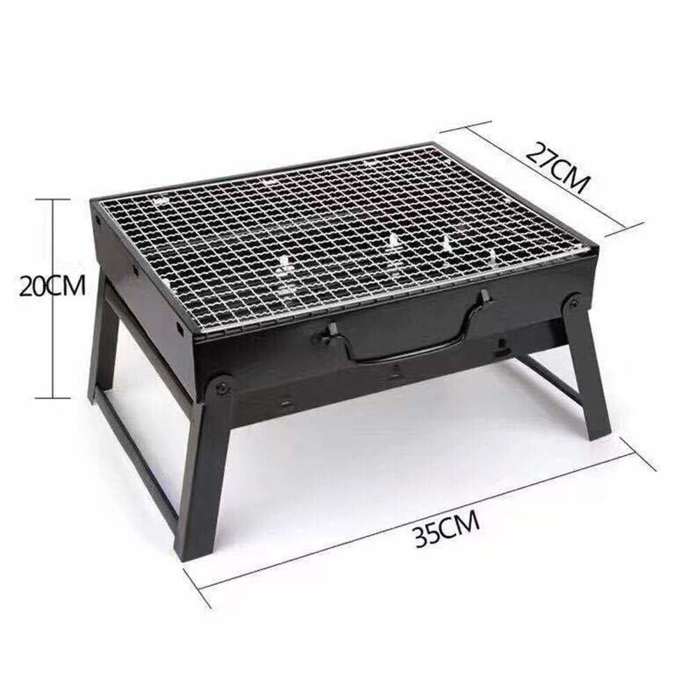 1 Pcs Portable Foldable Charcoal BBQ Grill Folding Barbecue Shish Kabob Stove For Camping Outdoor BBQ Tool